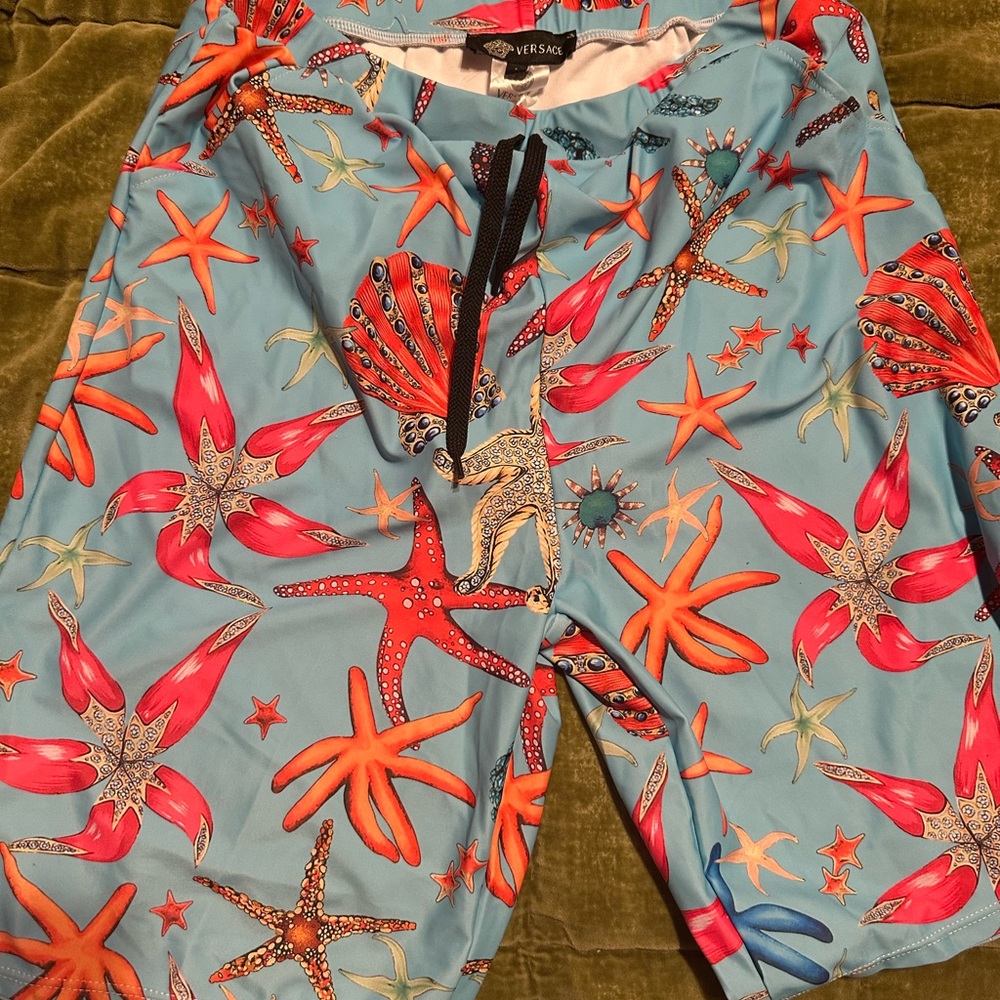 Versace Underwear Blue Trésor De La Mer Swim Shorts